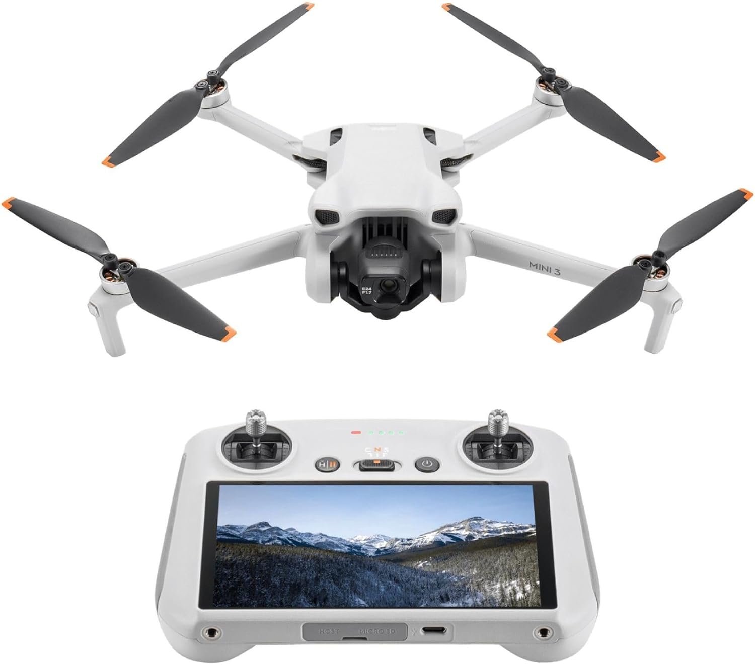 drone4 DJI Mini 3 Drone with 4K Camera (DJI RC) – Lightweight GPS Drone, 38 Min Flight Time, 10km Transmission, Vertical Shooting, 3-Axis Gimbal - Image 1