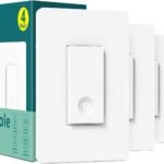TREATLIFE Smart Light Switch 4 Pack – WiFi Single Pole Switch, Alexa & Google Home Compatible, Remote Control, Timer, No Hub Required