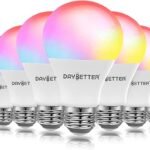 DAYBETTER Smart Light Bulbs 10 Pack – WiFi RGB Color Changing Bulbs, Alexa & Google Assistant Compatible, Dimmable A19 9W 800LM, No Hub Required