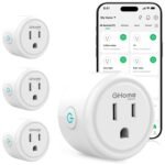 GHome Smart Plug WiFi Outlet – Smart Plug with Alexa & Google Home, Timer, Remote App Control, No Hub Required