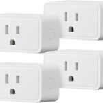 Amazon Basics Smart Plug 4 Pack – WiFi Smart Outlet for Alexa, Timer, Remote Control, Compact Design, No Hub Required