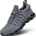 Men’s Running Shoes – Breathable Mesh Sneakers, Lightweight Trail Runners, Non-Slip Blade Sole Walking & Tennis Shoes