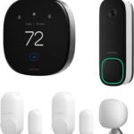 ecobee Smart Home Security Bundle – Smart Thermostat Premium, Video Doorbell Camera, Door & Window Sensors, Energy Saving System