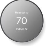 Google Nest Thermostat – Smart WiFi Thermostat for Home, Programmable Energy Saving Thermostat, Remote Control, Charcoal