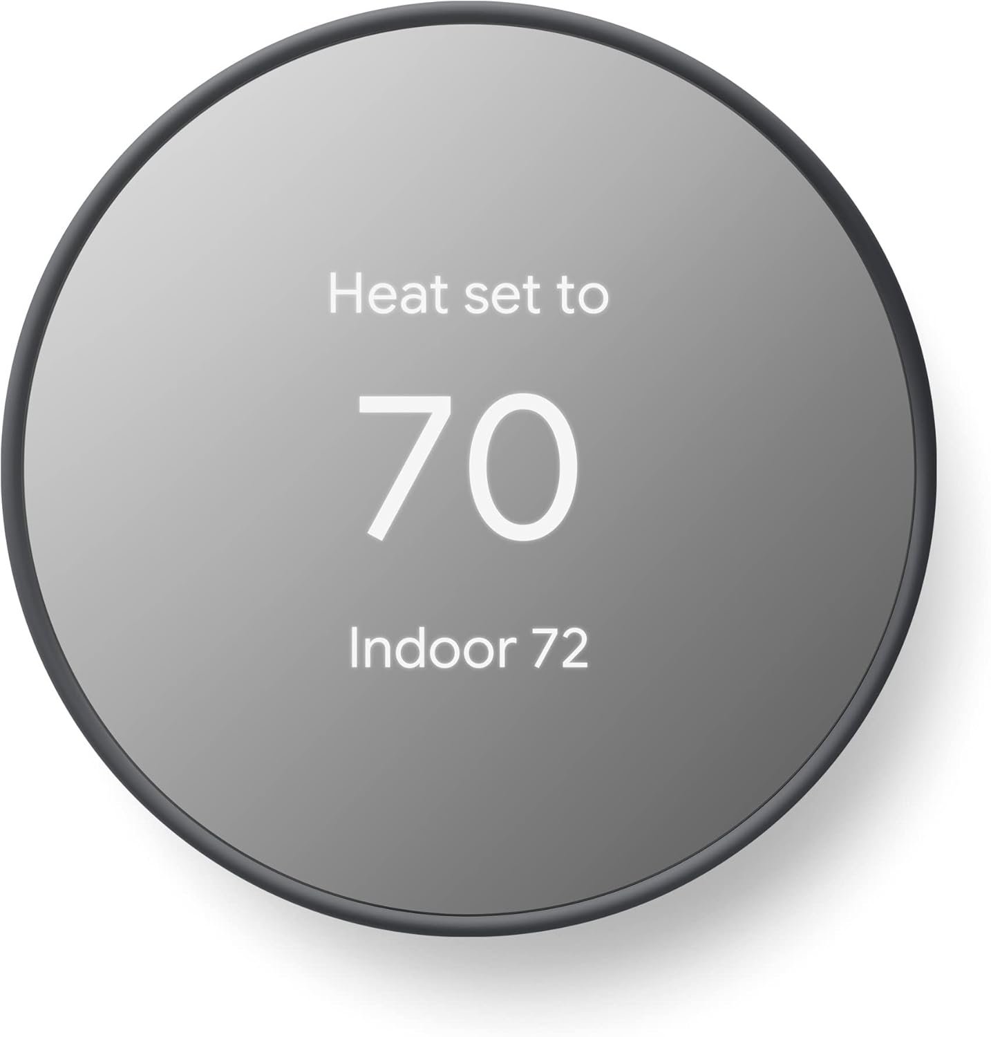 thermo4 Google Nest Thermostat – Smart WiFi Thermostat for Home, Programmable Energy Saving Thermostat, Remote Control, Charcoal - Image 1